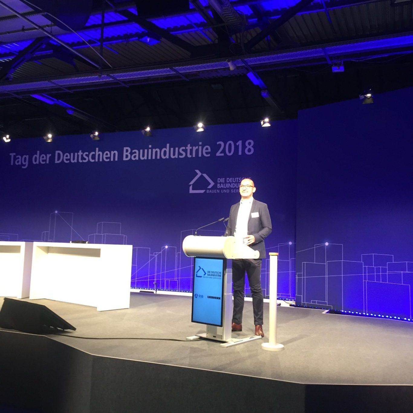 Foto von Aiko Röder auf dem Tag der Deutschen Bauindustrie 2018